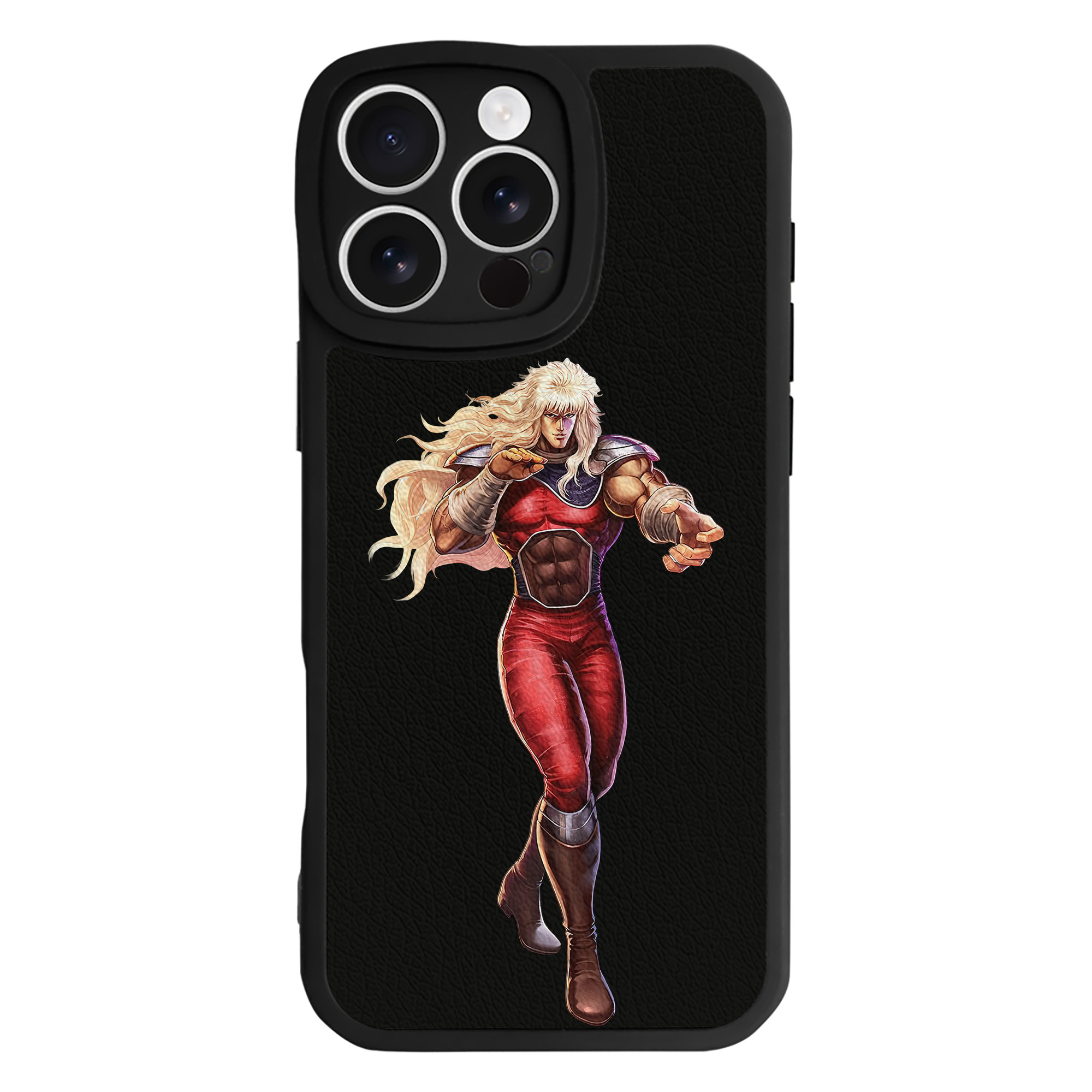 （画像用） 北斗の拳 Fist of the North Star 【iPhone 16シリーズ対応】シリコンスマホケース（レザー調） 材質：シリコン